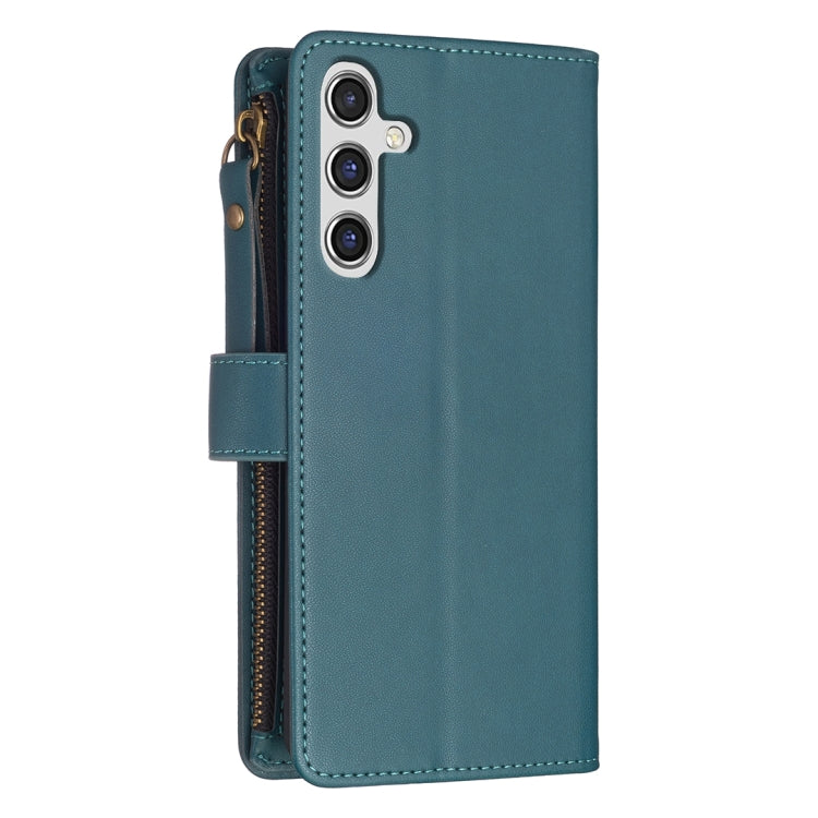 9 Card Slots Zipper Wallet Leather Flip Phone Case