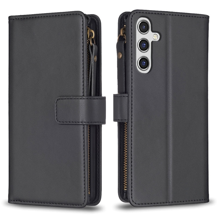 9 Card Slots Zipper Wallet Leather Flip Phone Case, For Samsung Galaxy A55, For Samsung Galaxy A24 4G, For Samsung Galaxy A15, For Samsung Galaxy A14