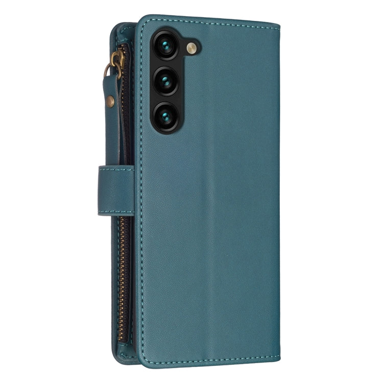 9 Card Slots Zipper Wallet Leather Flip Phone Case