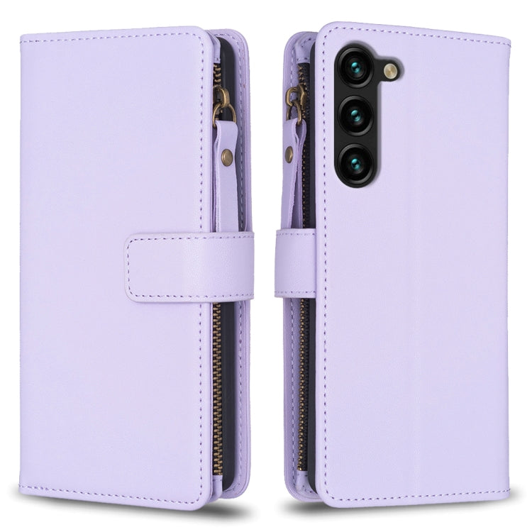 9 Card Slots Zipper Wallet Leather Flip Phone Case, For Samsung Galaxy S24+ 5G, For Samsung Galaxy S23 FE 5G, For Samsung Galaxy S24 5G, For Samsung Galaxy A34 5G