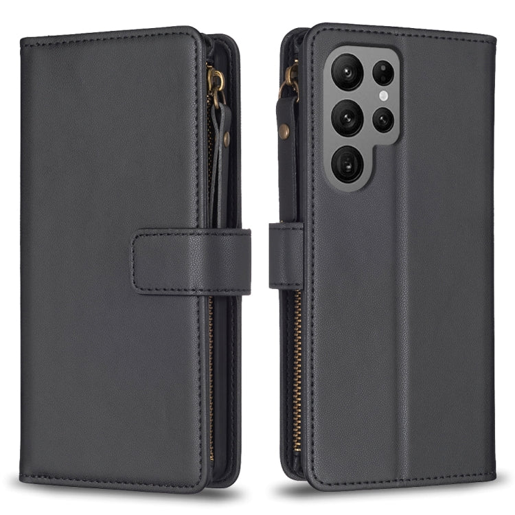 9 Card Slots Zipper Wallet Leather Flip Phone Case, For Samsung Galaxy S24 Ultra 5G, For Samsung Galaxy A35, For Samsung Galaxy A25 5G, For Samsung Galaxy M34 5G
