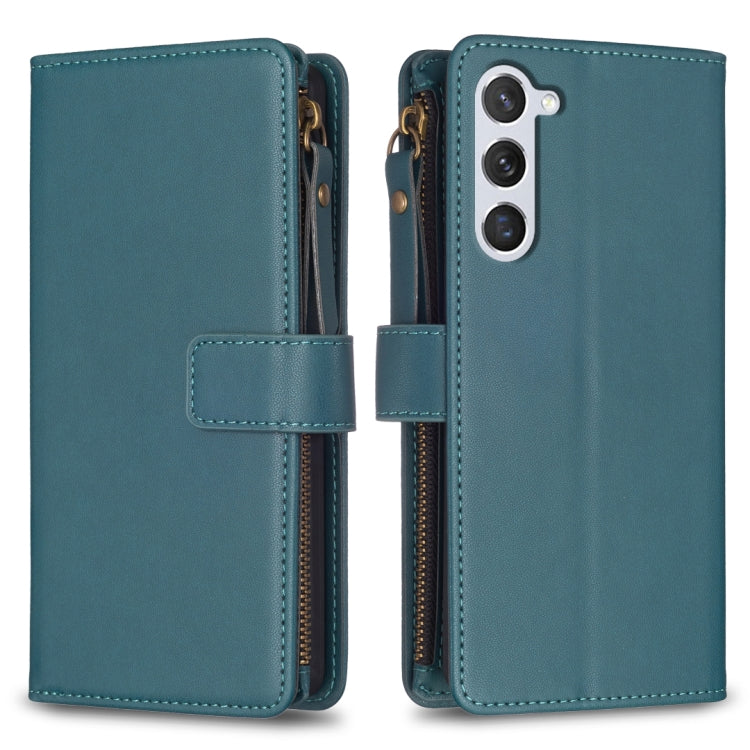 9 Card Slots Zipper Wallet Leather Flip Phone Case, For Samsung Galaxy S24+ 5G, For Samsung Galaxy S23 FE 5G, For Samsung Galaxy S24 5G, For Samsung Galaxy A34 5G