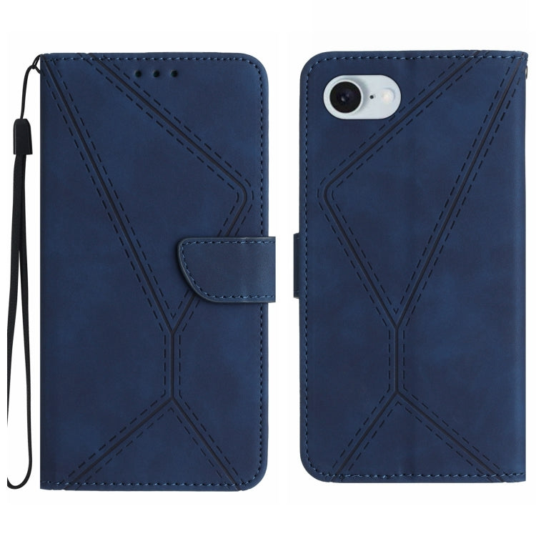 Stitching Embossed Leather Phone Case, For iPhone 16 Pro Max, For iPhone 16 Pro, For iPhone 16 Plus, For iPhone 16