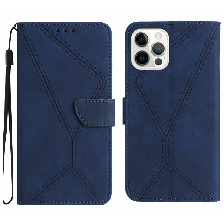 Stitching Embossed Leather Phone Case, iPhone 16e, For iPhone 15 Pro Max, For iPhone 15 Pro, For iPhone 15 Plus