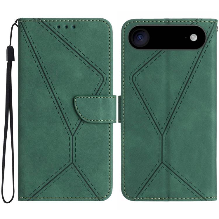 Stitching Embossed Leather Phone Case, For iPhone 16 Pro Max, For iPhone 16 Pro, For iPhone 16 Plus, For iPhone 16