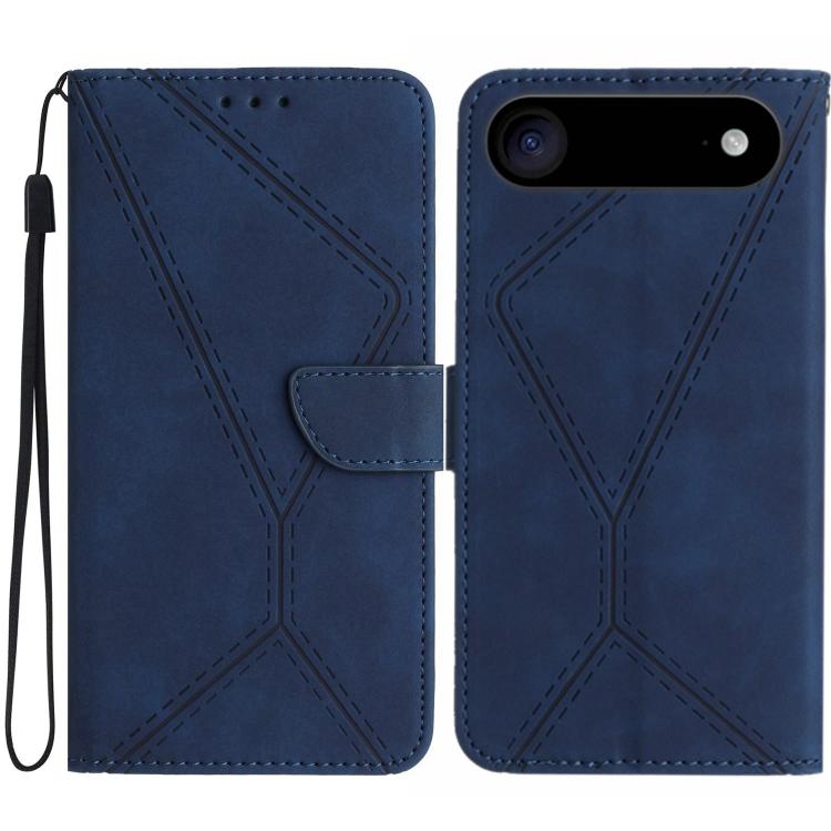 Stitching Embossed Leather Phone Case, For iPhone 16 Pro Max, For iPhone 16 Pro, For iPhone 16 Plus, For iPhone 16