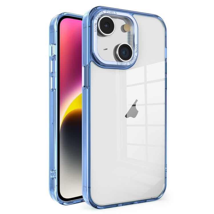 Crystal TPU + PC Electroplated Lens Frame Phone Case, For iPhone 14 Plus, For iPhone 14, For iPhone 14 Pro, For iPhone 14 Pro Max