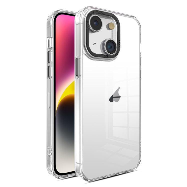 Crystal TPU + PC Electroplated Lens Frame Phone Case, For iPhone 14 Plus, For iPhone 14, For iPhone 14 Pro, For iPhone 14 Pro Max
