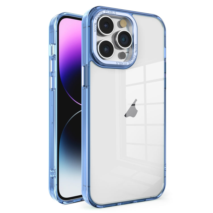 Crystal TPU + PC Electroplated Lens Frame Phone Case, For iPhone 14 Plus, For iPhone 14, For iPhone 14 Pro, For iPhone 14 Pro Max