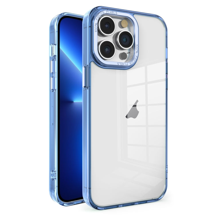 Crystal TPU + PC Electroplated Lens Frame Phone Case, For iPhone 13 Pro Max, For iPhone 13 Pro, For iPhone 13, For iPhone 12