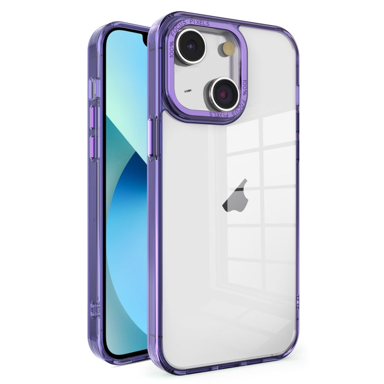 Crystal TPU + PC Electroplated Lens Frame Phone Case, For iPhone 13 Pro Max, For iPhone 13 Pro, For iPhone 13, For iPhone 12
