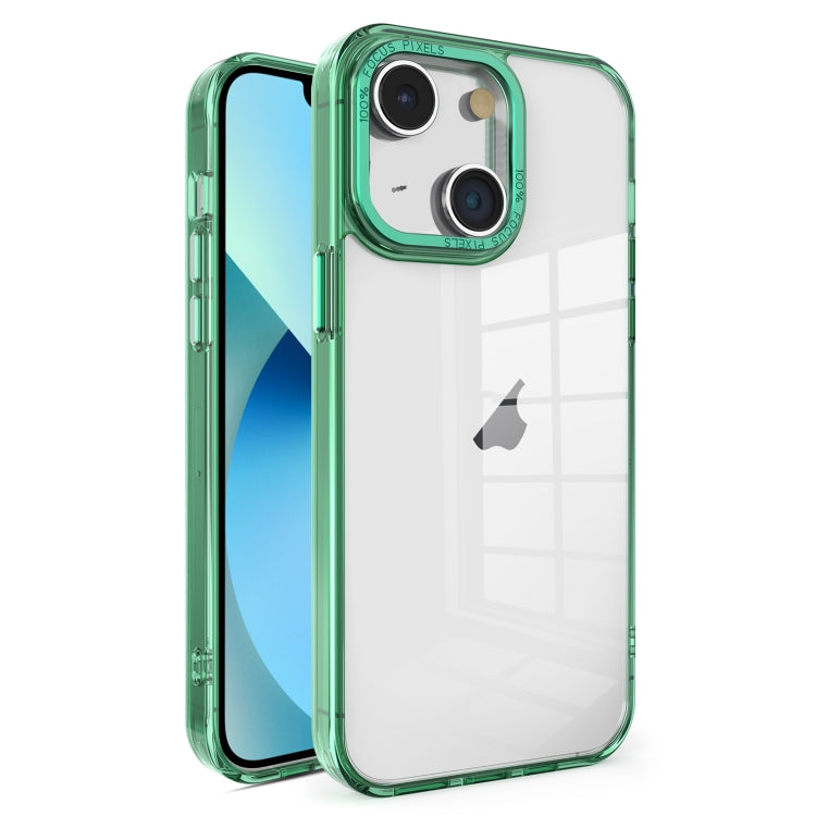 Crystal TPU + PC Electroplated Lens Frame Phone Case, For iPhone 13 Pro Max, For iPhone 13 Pro, For iPhone 13, For iPhone 12