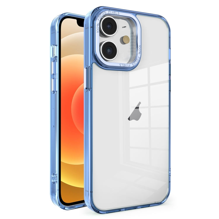 Crystal TPU + PC Electroplated Lens Frame Phone Case, For iPhone 13 Pro Max, For iPhone 13 Pro, For iPhone 13, For iPhone 12