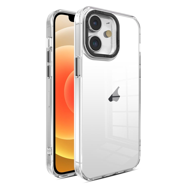 Crystal TPU + PC Electroplated Lens Frame Phone Case, For iPhone 13 Pro Max, For iPhone 13 Pro, For iPhone 13, For iPhone 12