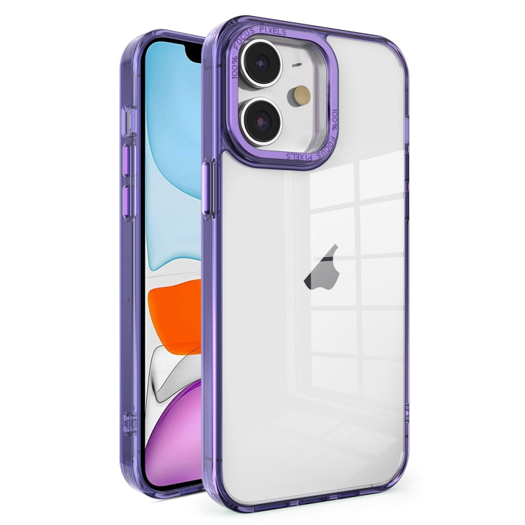 Crystal TPU + PC Electroplated Lens Frame Phone Case, For iPhone 12 Pro Max, For iPhone 12 Pro, For iPhone 11 Pro Max, For iPhone 11