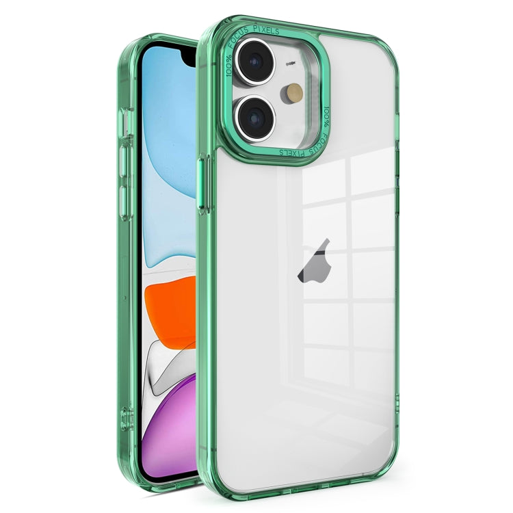 Crystal TPU + PC Electroplated Lens Frame Phone Case, For iPhone 12 Pro Max, For iPhone 12 Pro, For iPhone 11 Pro Max, For iPhone 11