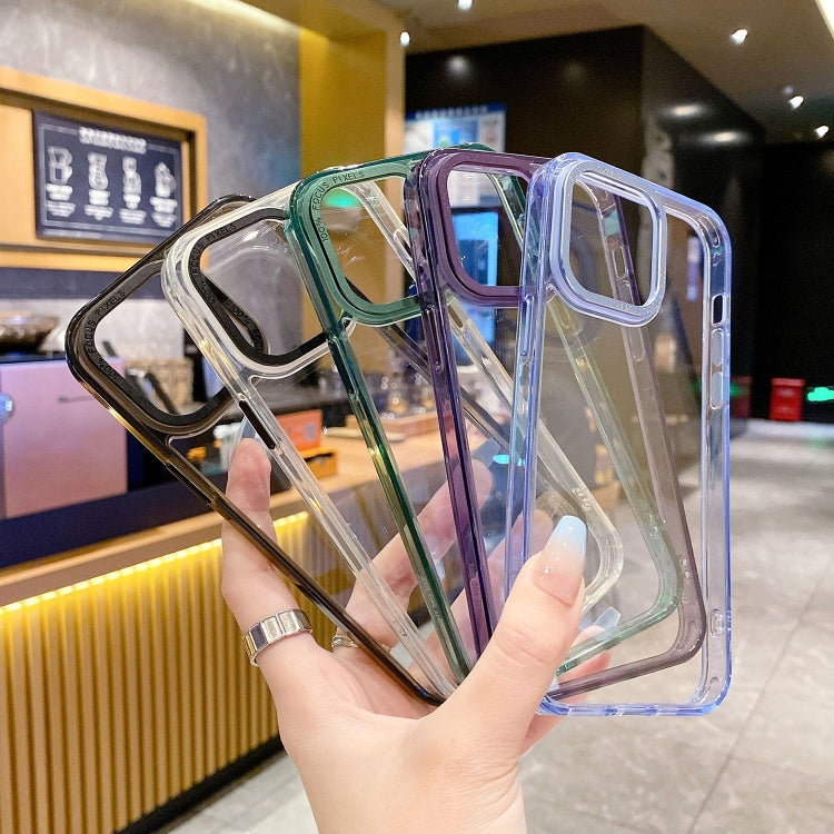 Crystal TPU + PC Electroplated Lens Frame Phone Case, For iPhone 13 Pro Max, For iPhone 13 Pro, For iPhone 13, For iPhone 12