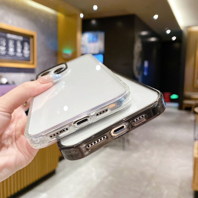 Crystal TPU + PC Electroplated Lens Frame Phone Case, For iPhone 13 Pro Max, For iPhone 13 Pro, For iPhone 13, For iPhone 12