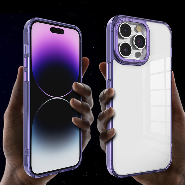Crystal TPU + PC Electroplated Lens Frame Phone Case, For iPhone 13 Pro Max, For iPhone 13 Pro, For iPhone 13, For iPhone 12