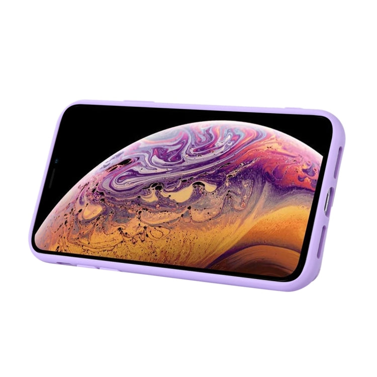 Horizontal Card Bag Ring Holder Phone Case with Dual Lanyard, For iPhone XS Max