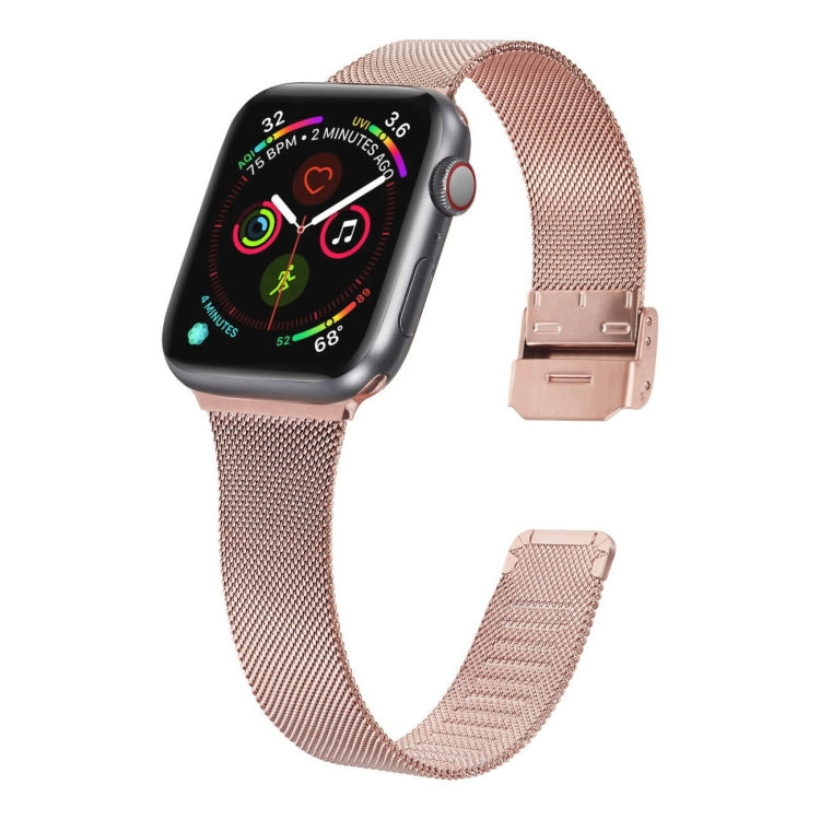 Milanese Stainless Steel Watchband, For Apple Watch Ultra 49mm / Series 8&7 45mm / SE 2&6&SE&5&4 44mm / 3&2&1 42mm, For Apple Watch Series 8&7 41mm / SE 2&6&SE&5&4 40mm / 3&2&1 38mm, For Apple Watch Series 7 45mm / 6 & SE & 5 & 4 44mm / 3 & 2 & 1 42mm�...