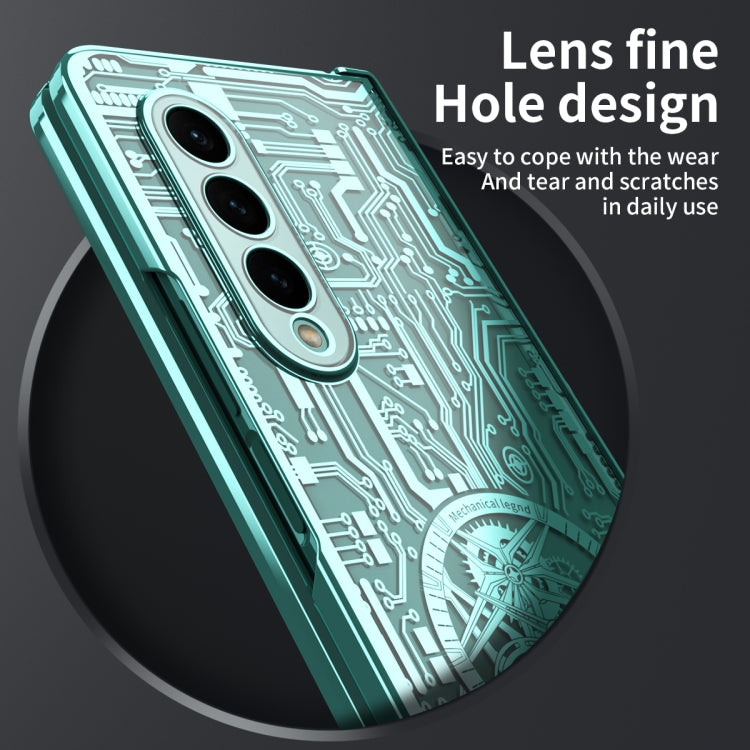 Mechanical Legend Integrated Electroplating All-inclusive Phone Case, For Samsung Galaxy Z Fold3 5G, For Samsung Galaxy Z Fold2 5G