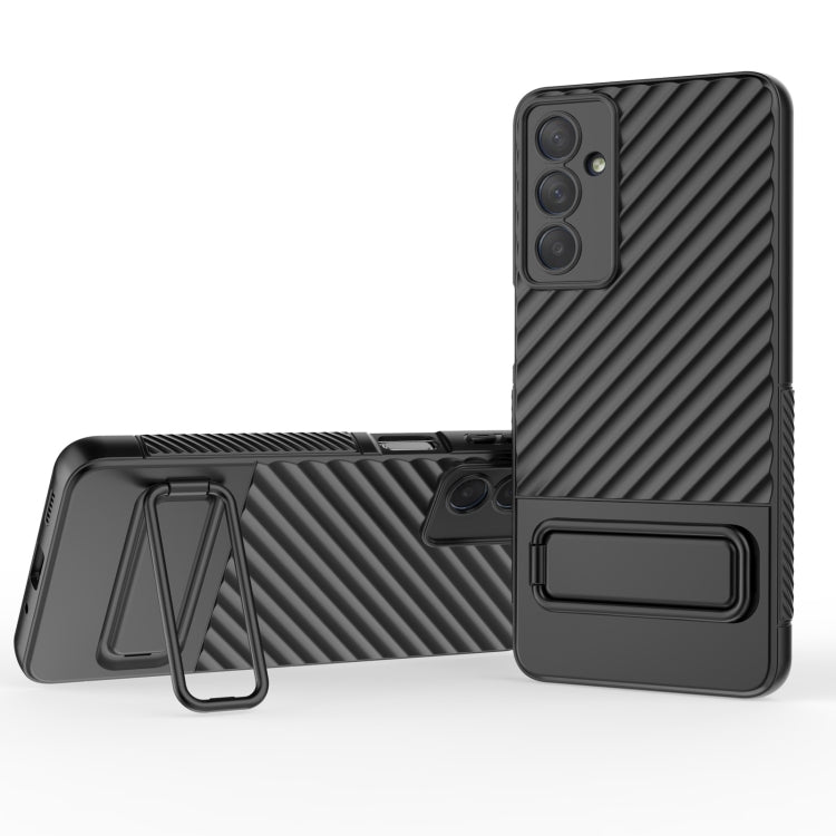 Wavy Texture TPU Phone Case with Lens Film, For Samsung Galaxy M54