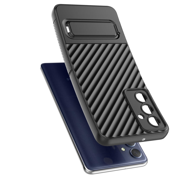 Wavy Texture TPU Phone Case with Lens Film, For Samsung Galaxy M54