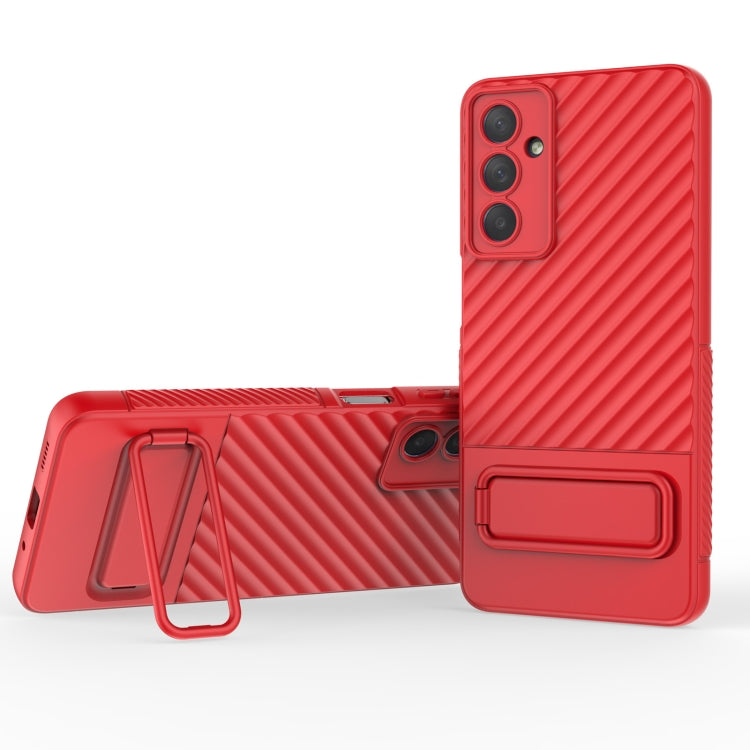 Wavy Texture TPU Phone Case with Lens Film, For Samsung Galaxy M54