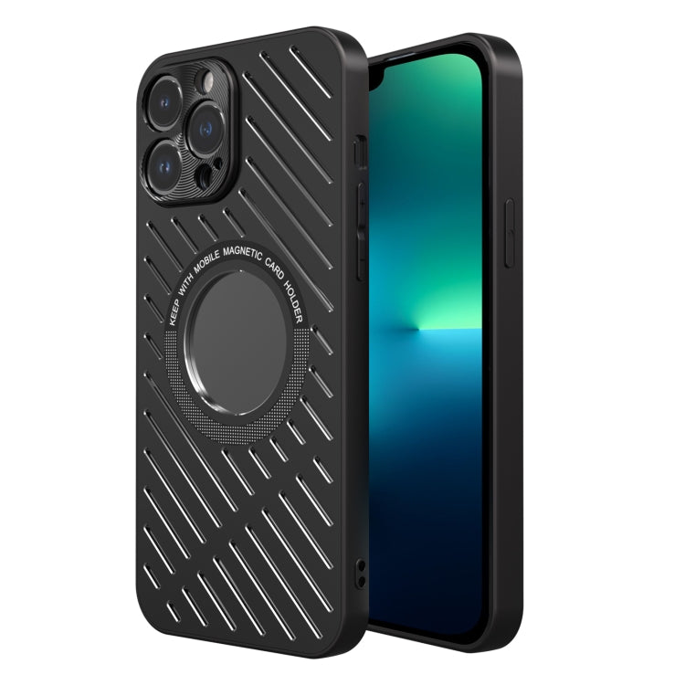 R-JUST RJ57 CD Pattern MagSafe Cooling Phone Case