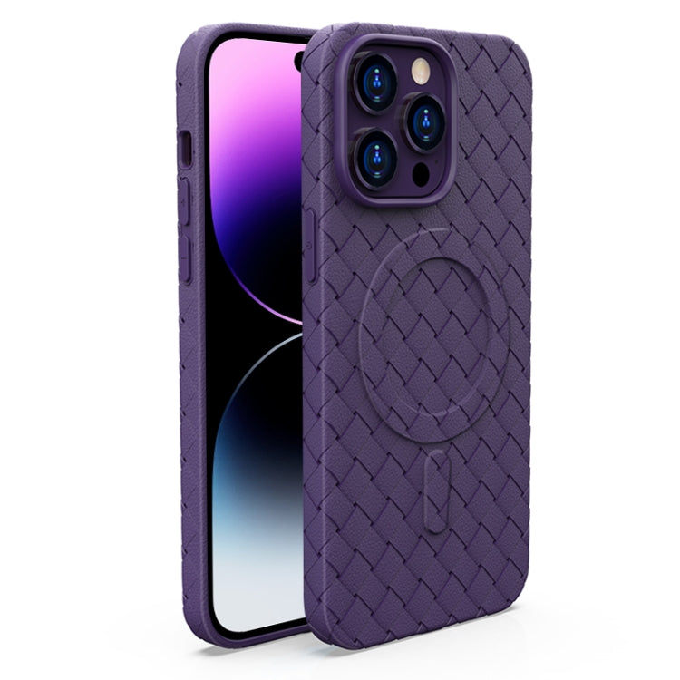 Woven Pattern MagSafe Magnetic Cooling Phone Case, For iPhone 14, For iPhone 14 Pro, For iPhone 14 Pro Max, For iPhone 13 Pro Max