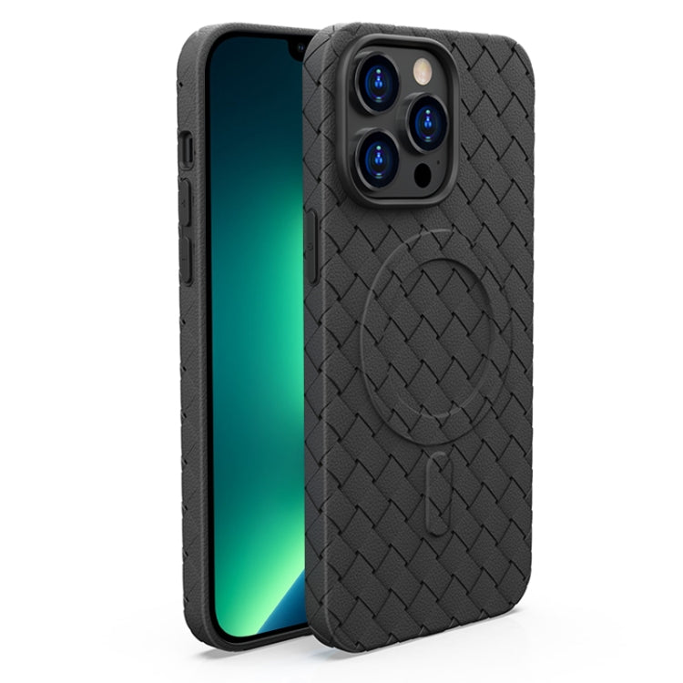 Woven Pattern MagSafe Magnetic Cooling Phone Case, For iPhone 14, For iPhone 14 Pro, For iPhone 14 Pro Max, For iPhone 13 Pro Max