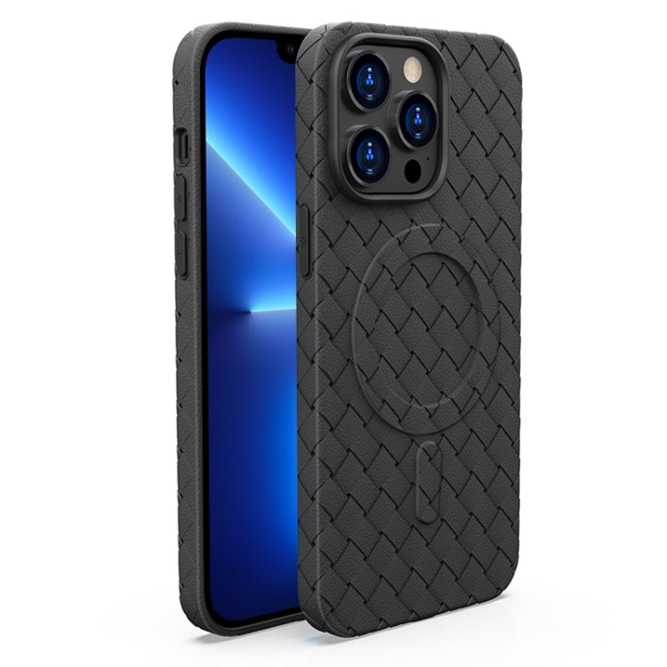 Woven Pattern MagSafe Magnetic Cooling Phone Case, For iPhone 13 Pro, For iPhone 13
