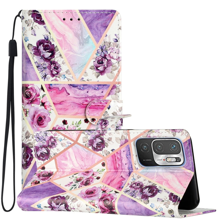 Colored Drawing Leather Phone Case, For Xiaomi Redmi Note 10 5G, For Xiaomi Redmi Note 10 Pro