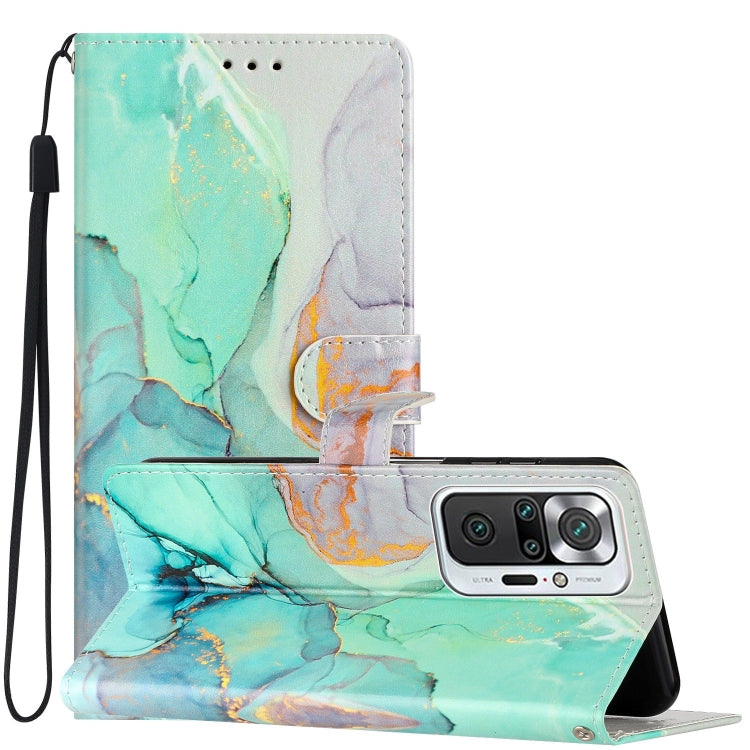 Colored Drawing Leather Phone Case, For Xiaomi Redmi Note 10 5G, For Xiaomi Redmi Note 10 Pro