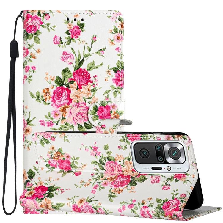 Colored Drawing Leather Phone Case, For Xiaomi Redmi Note 10 5G, For Xiaomi Redmi Note 10 Pro