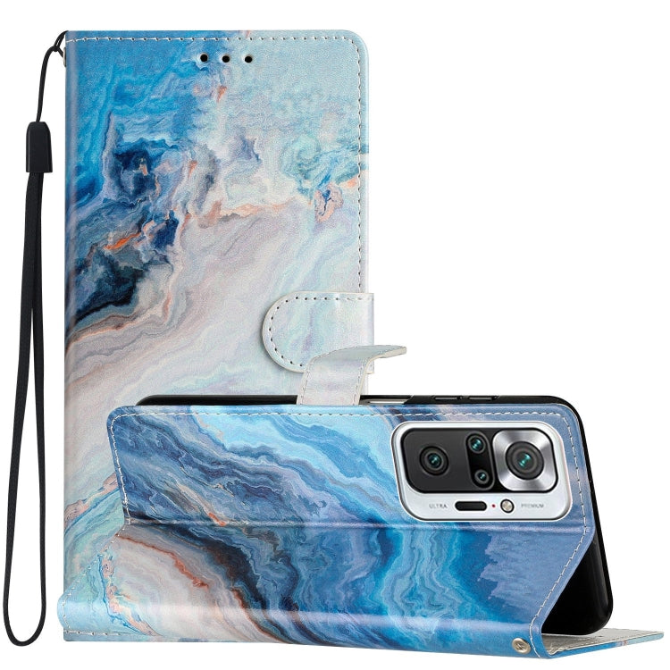 Colored Drawing Leather Phone Case, For Xiaomi Redmi Note 10 5G, For Xiaomi Redmi Note 10 Pro