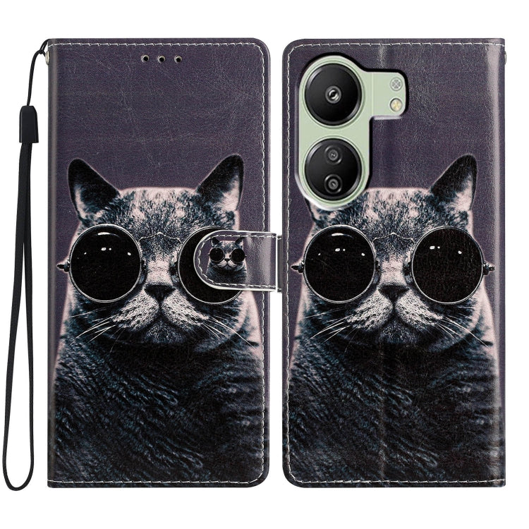 Colored Drawing Leather Phone Case