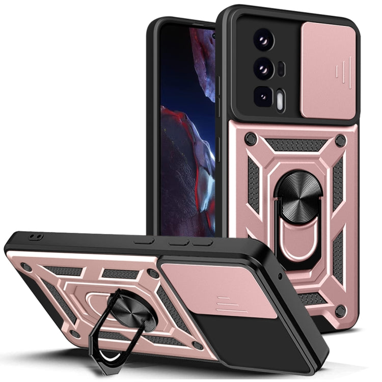 Coque hybride en TPU et PC avec protection pour appareil photo coulissant, pour Xiaomi Poco F5 Pro