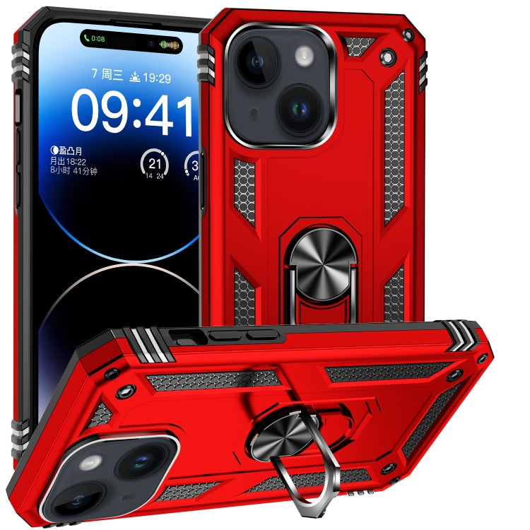 Shockproof TPU + PC Phone Case with Holder, For iPhone 15 Pro Max, For iPhone 15 Pro, For iPhone 15 Plus