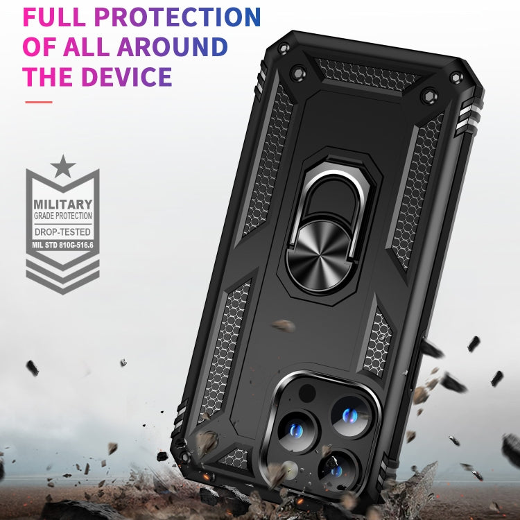 Shockproof TPU + PC Phone Case with Holder, For iPhone 15 Pro Max, For iPhone 15 Pro, For iPhone 15 Plus