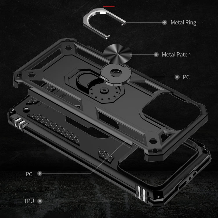 Shockproof TPU + PC Phone Case with Holder, For iPhone 15 Pro Max, For iPhone 15 Pro, For iPhone 15 Plus