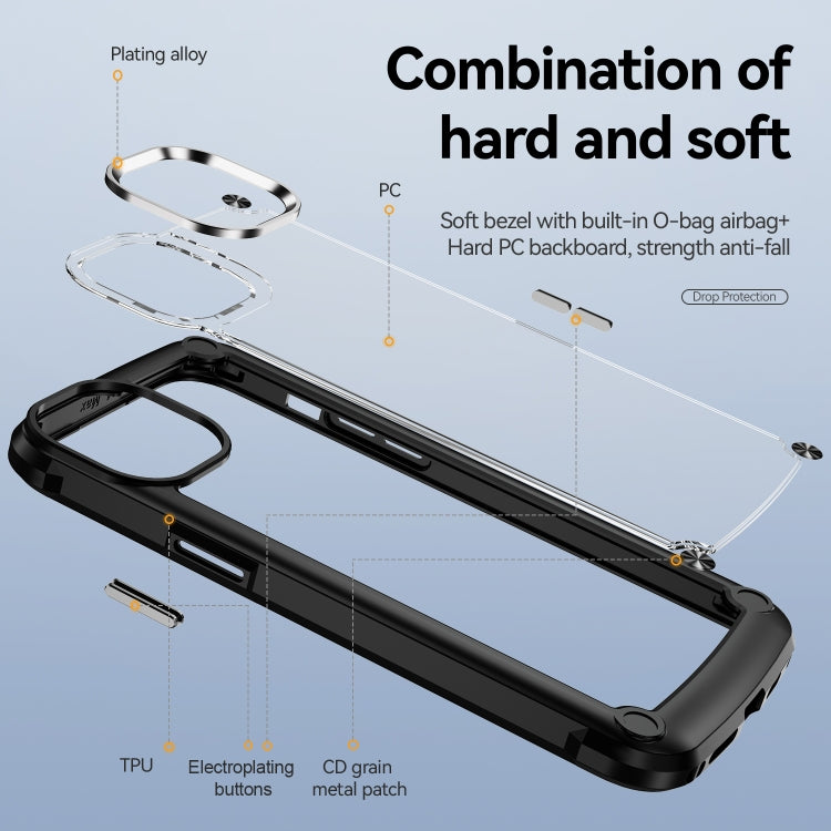 TPU + PC Lens Protection Phone Case, For iPhone 15