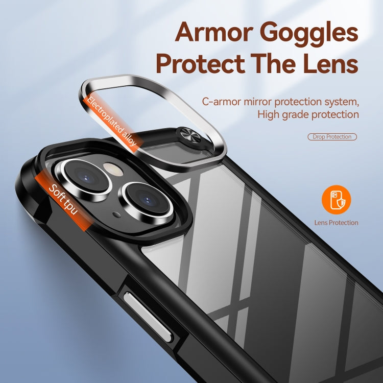 TPU + PC Lens Protection Phone Case, For iPhone 15