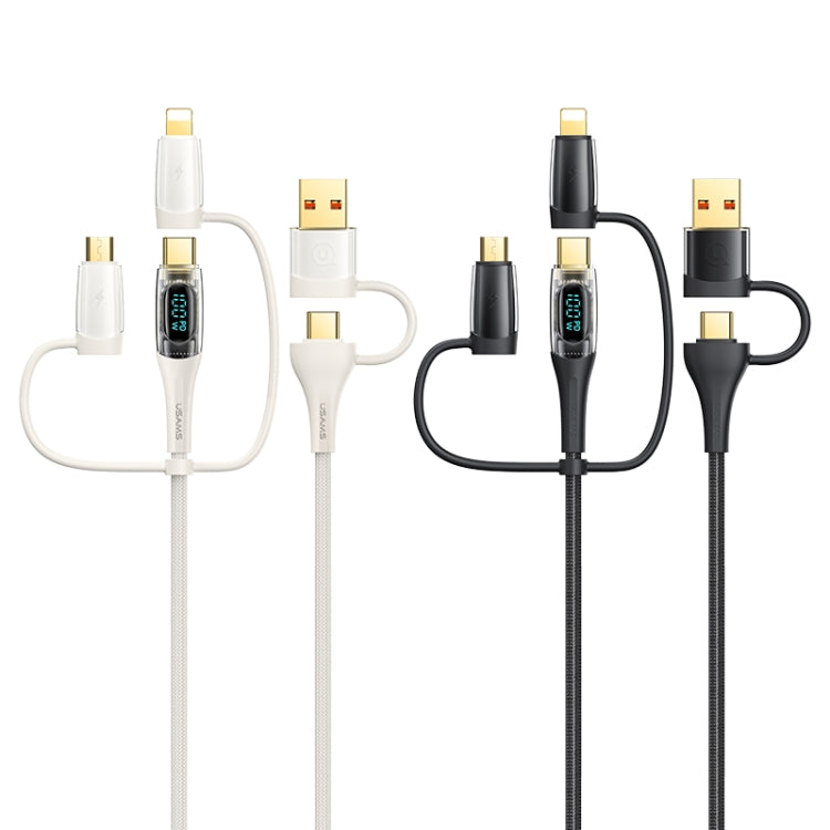 USAMS US-SJ616 PD 100W 6 in 1 Fast Charge Data Cable, Length: 1.2m