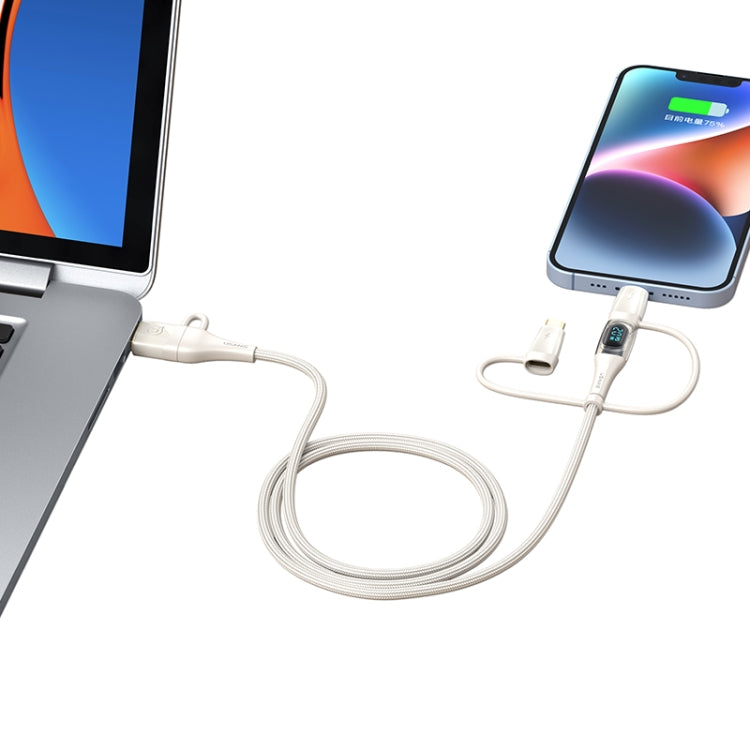 USAMS US-SJ616 PD 100W 6 in 1 Fast Charge Data Cable, Length: 1.2m