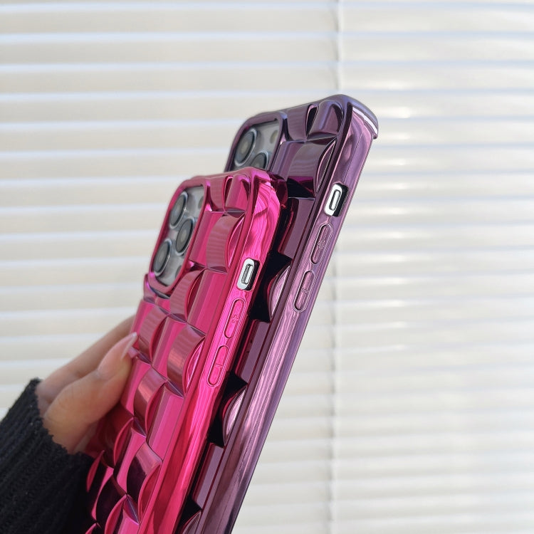 3D Cube Weave Texture Electroplating Phone Case, For iPhone 14 Plus, For iPhone 14, For iPhone 14 Pro, For iPhone 14 Pro Max, For iPhone SE 2022 / SE 2020 / 8 / 7, For iPhone 13 Pro Max