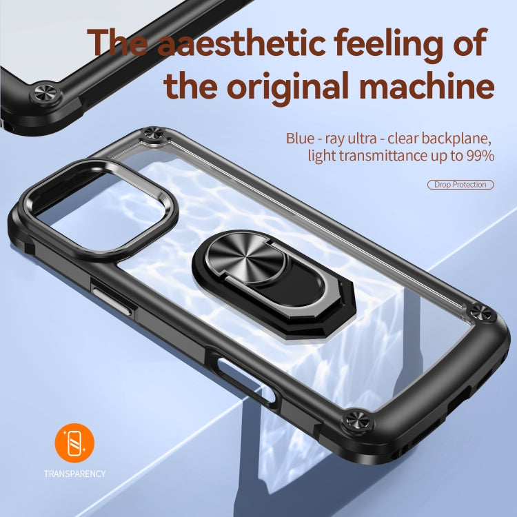 TPU + PC Lens Protection Phone Case with Ring Holder, For iPhone 16, For iPhone 15 Pro Max, For iPhone 15 Pro, For iPhone 15 Plus