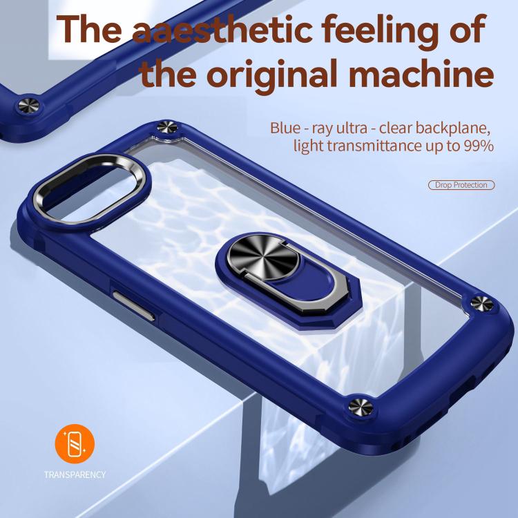 TPU + PC Lens Protection Phone Case with Ring Holder, For iPhone 16e, For iPhone 16 Pro Max, For iPhone 16 Pro, For iPhone 16 Plus