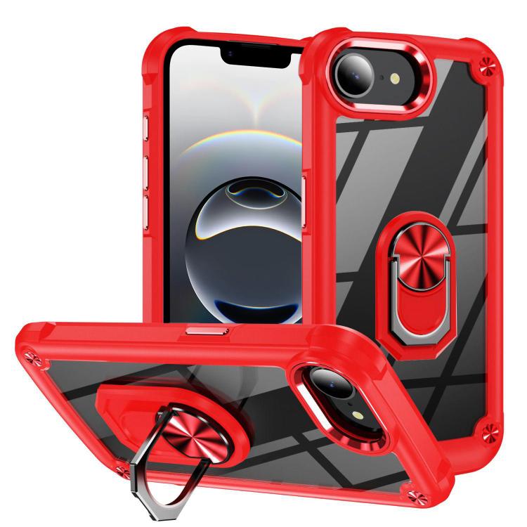 TPU + PC Lens Protection Phone Case with Ring Holder, For iPhone 16e, For iPhone 16 Pro Max, For iPhone 16 Pro, For iPhone 16 Plus